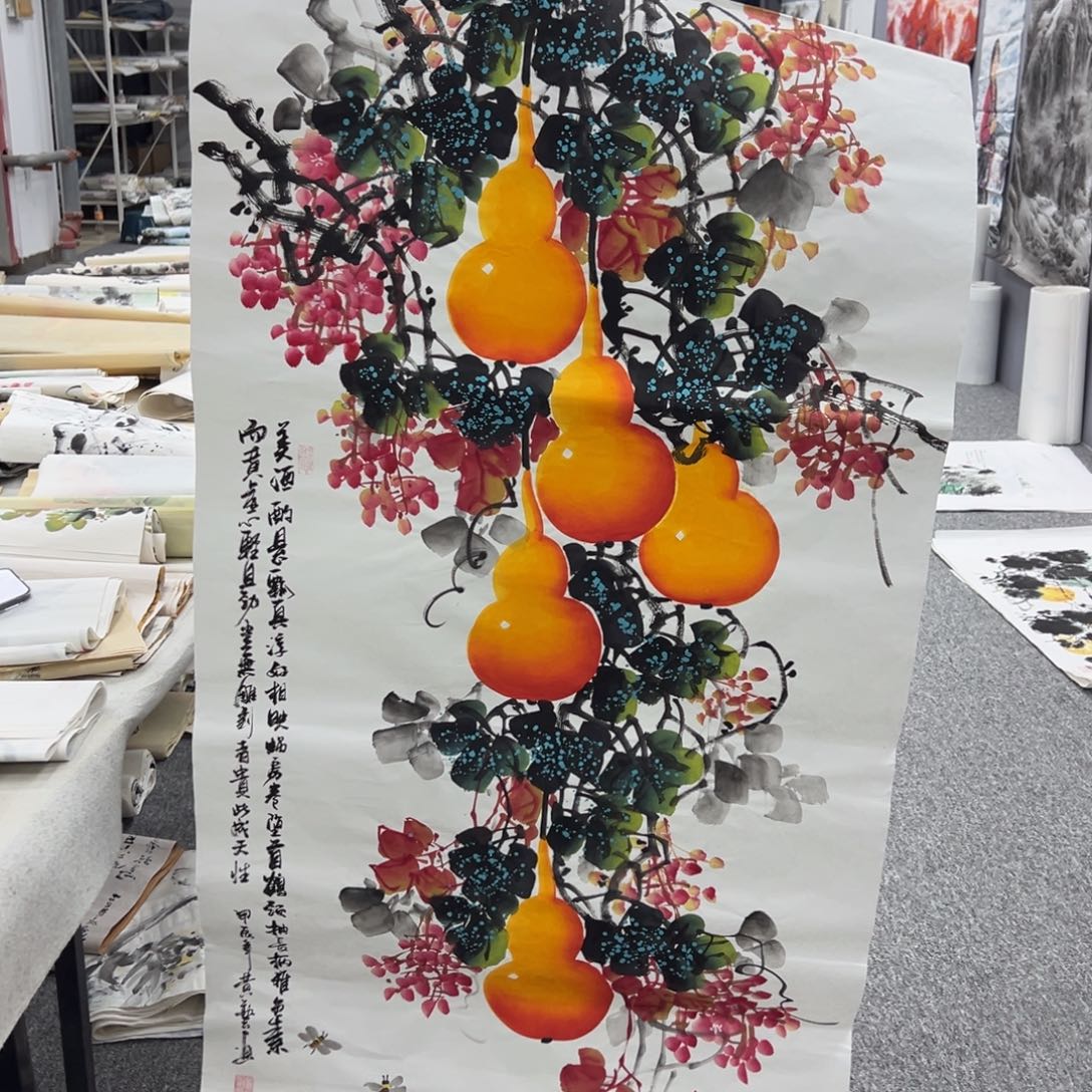 国画纯手绘字画宣纸