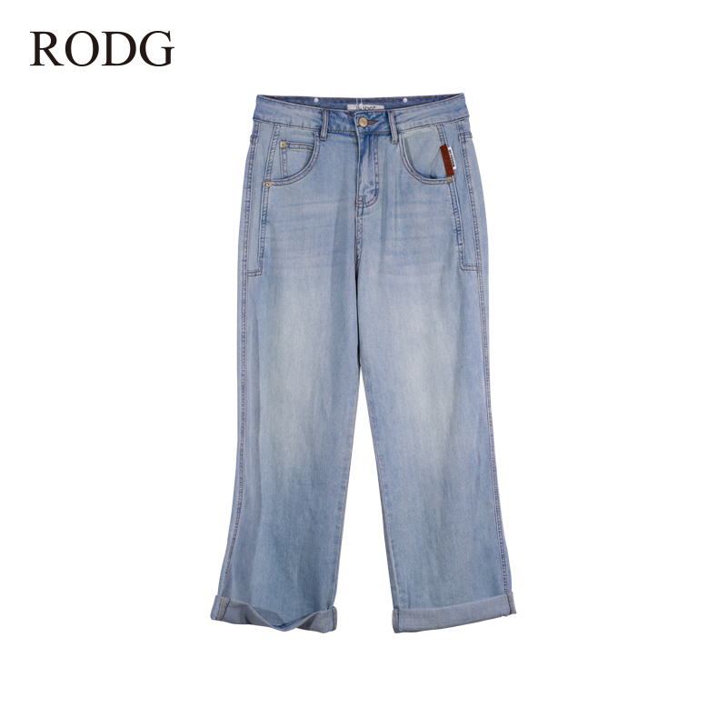 RODGR42NK0718A   夏季新款磨白牛仔裤  0718