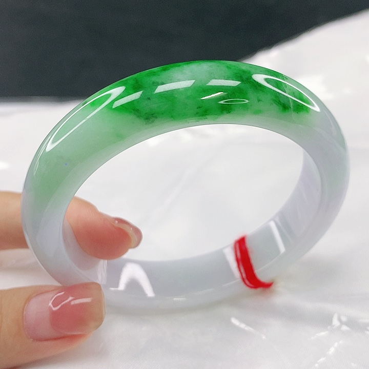 翡翠未镶嵌手镯圈56.6，19036