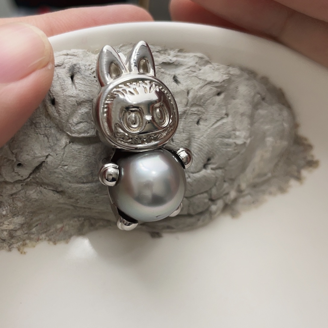 海水珍珠颈饰银S925镶嵌