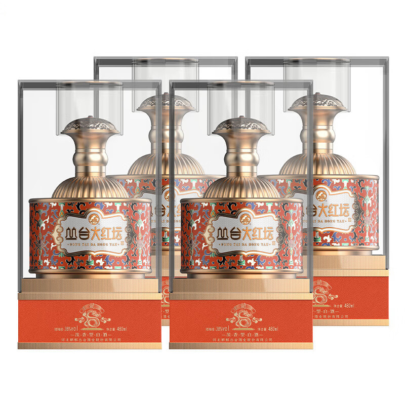 丛台 大红坛 龙坛 480ml*4瓶（整箱）