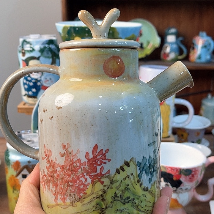 陶景德镇釉下手绘陶瓷 