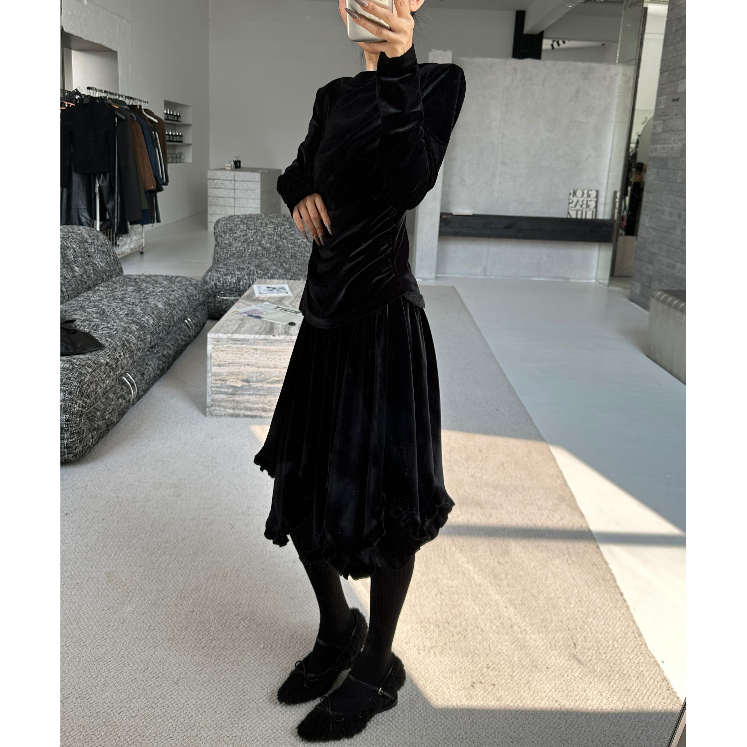 VIVISPLENDID21273#原创芭蕾风MIU系百搭套装