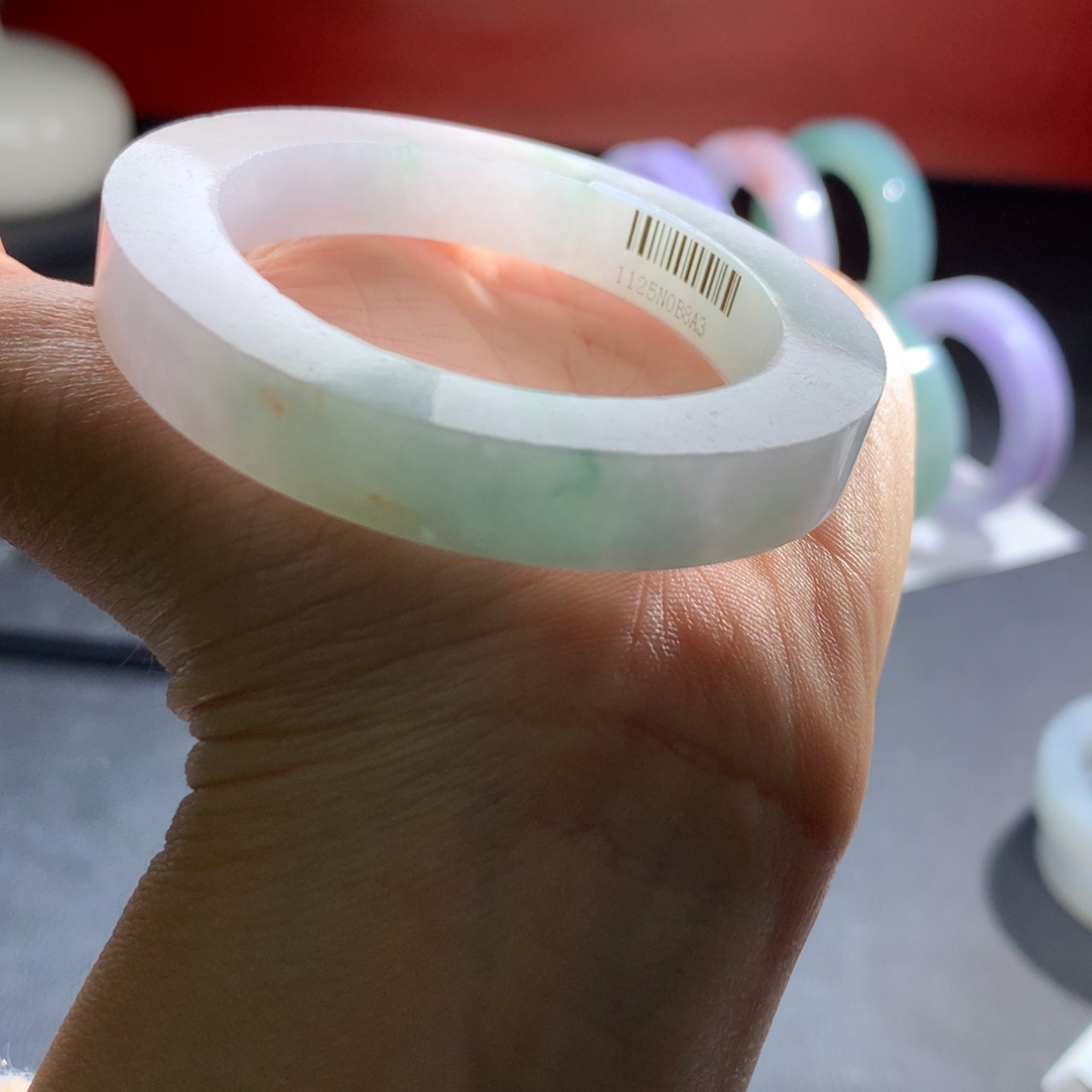 定制翡翠未镶嵌54到59有纹裂