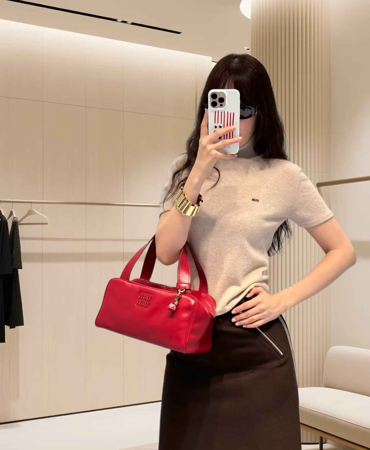 25秋季订购会新品燕麦色高领针织衫短袖款名媛风休闲套头毛衣