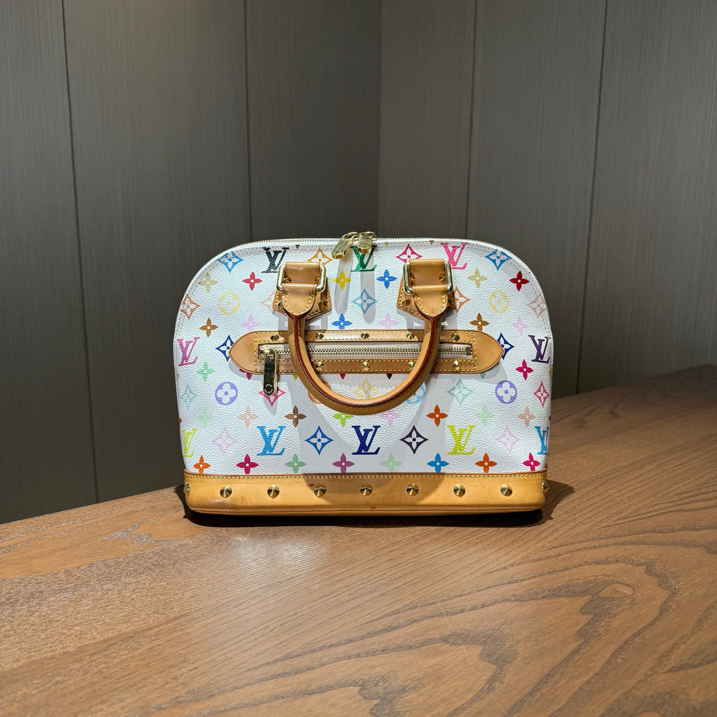 99新 LouisVuitton/路易威登 LV路易威登 白三彩贝壳包尺寸30×23