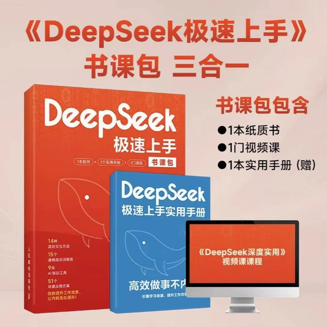 DeepSeek极速上手-高效做事不内耗三合一视频课
