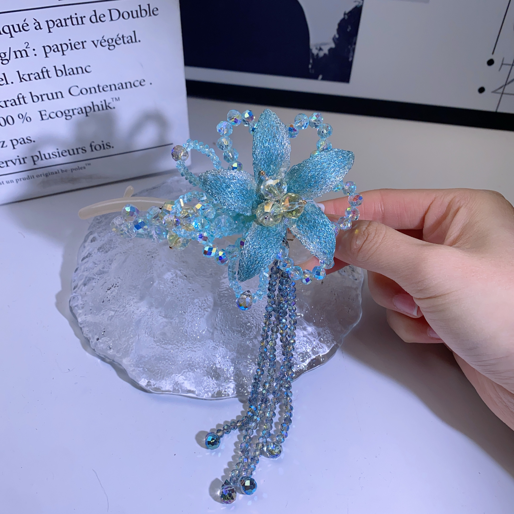 A8635编号紫莹轻奢发饰《扭扭夹》