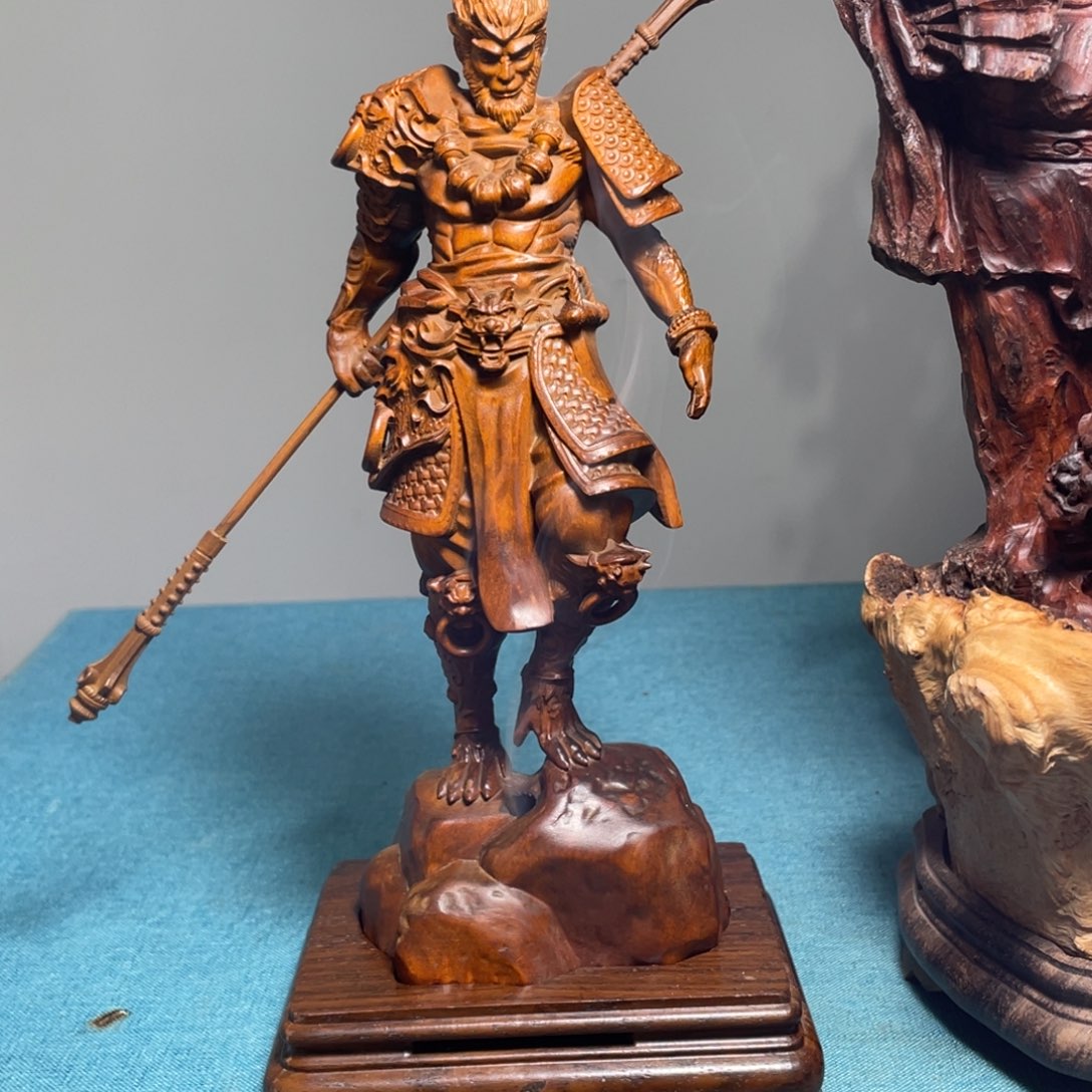 黄杨木一***墩摆件工艺品香炉