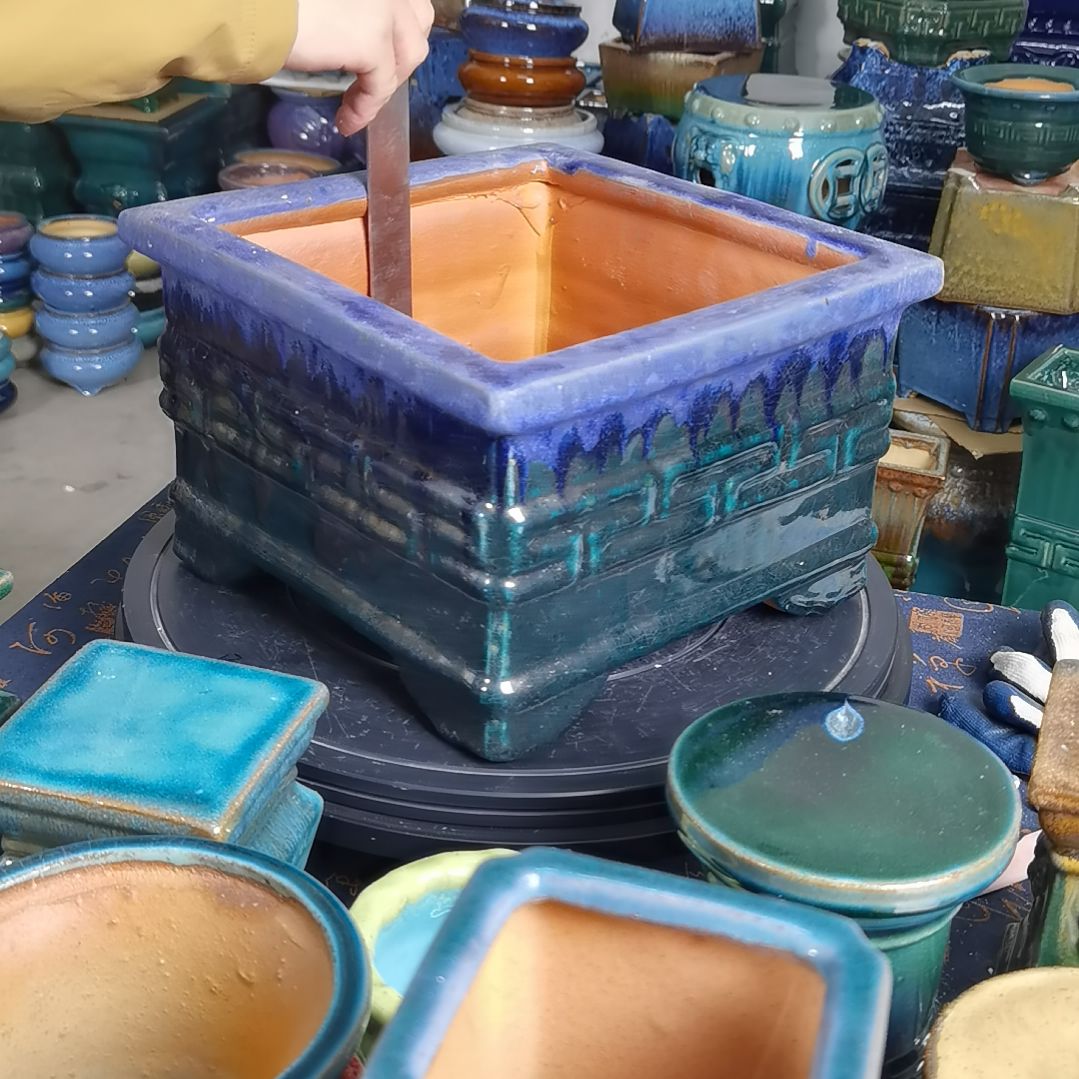 内口23深14.5石湾花盆默认微瑕