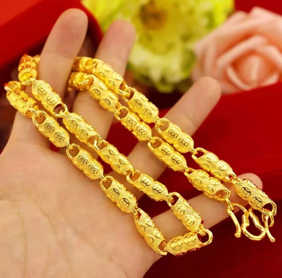 合金项链 2025新款  【家财万贯铜钱链】男士时尚气质潮流百搭精致