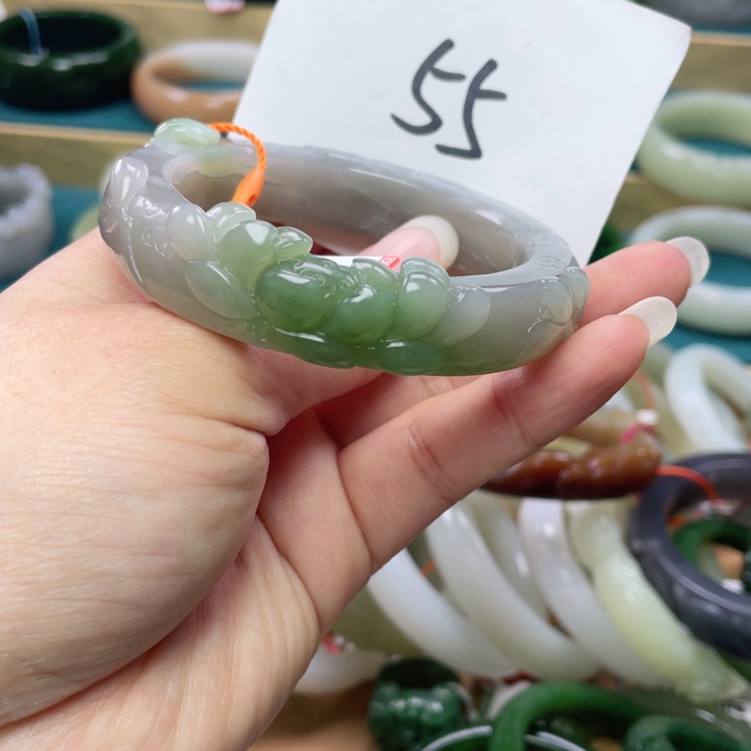 未镶嵌手镯和田玉圈口55