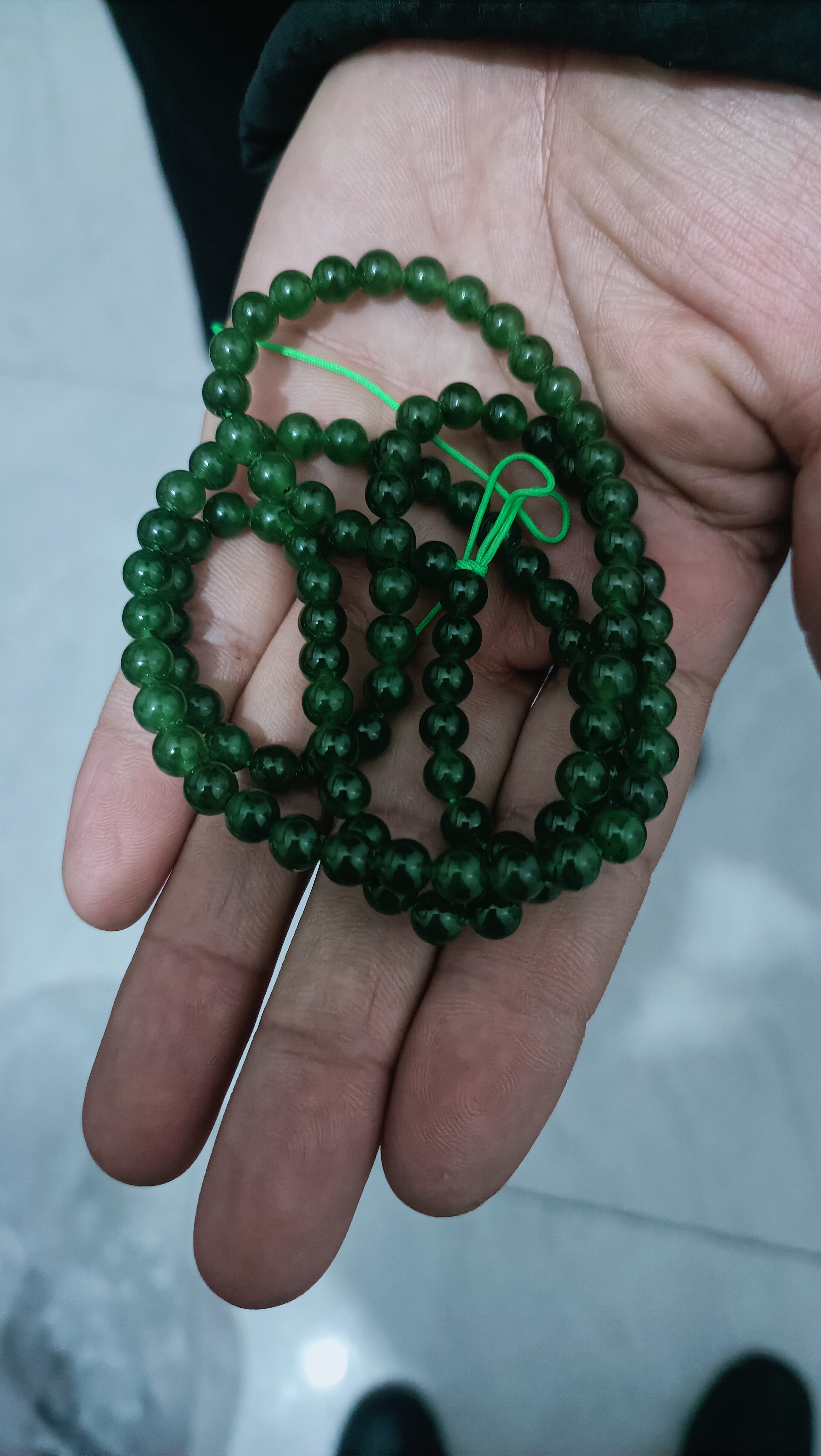 和田玉手链男女款碧玉链子