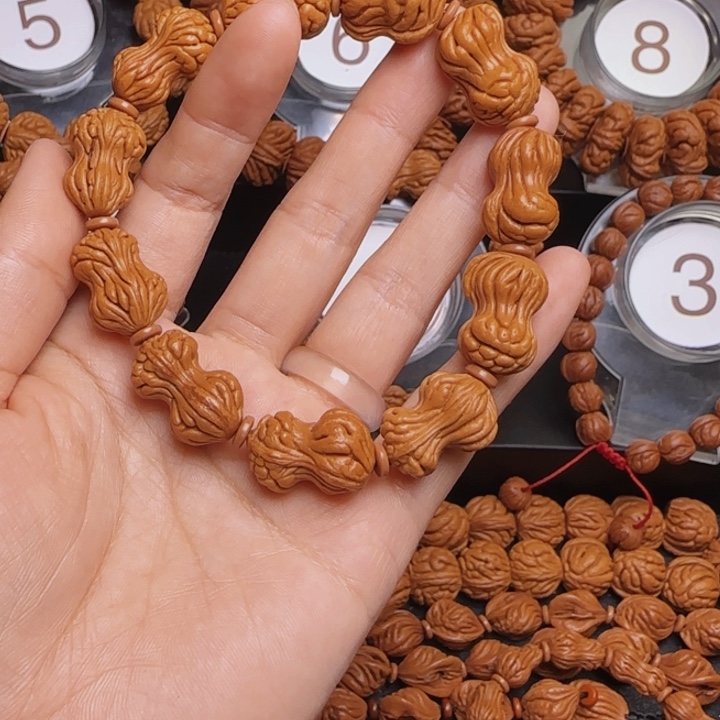 拾***者桃核手串龙纹桃核