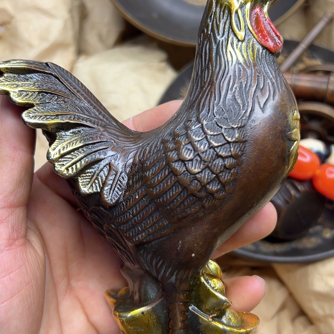 铜摆件欢迎欢迎你