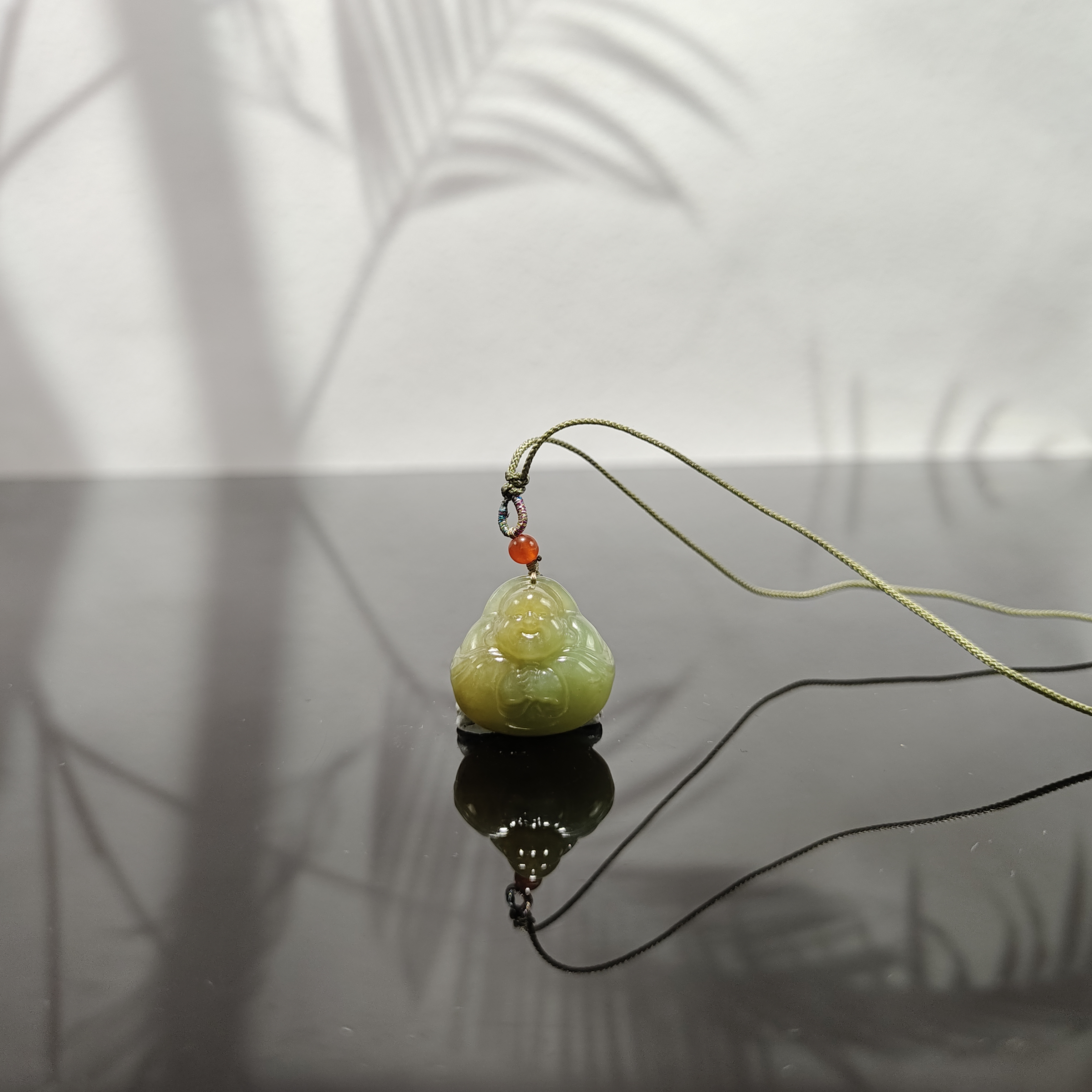 E和田玉抱抱佛吊坠5164