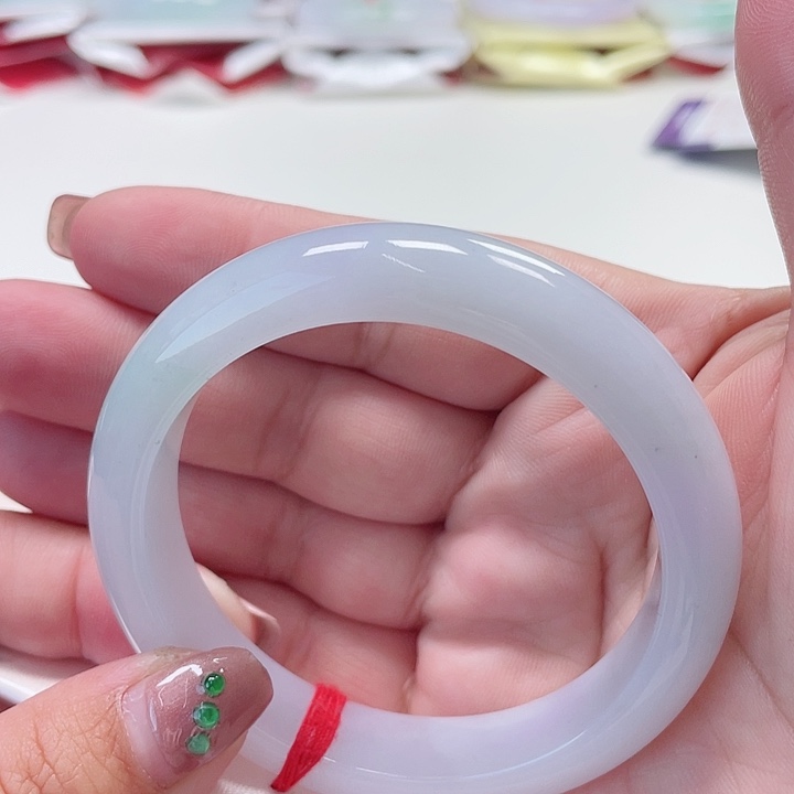 翡翠手镯未镶嵌缅甸翡翠手镯56圈