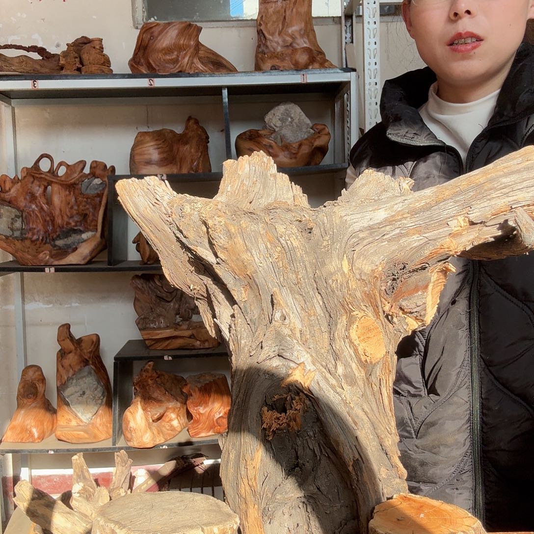 救***尼木太行崖柏摆件摆件