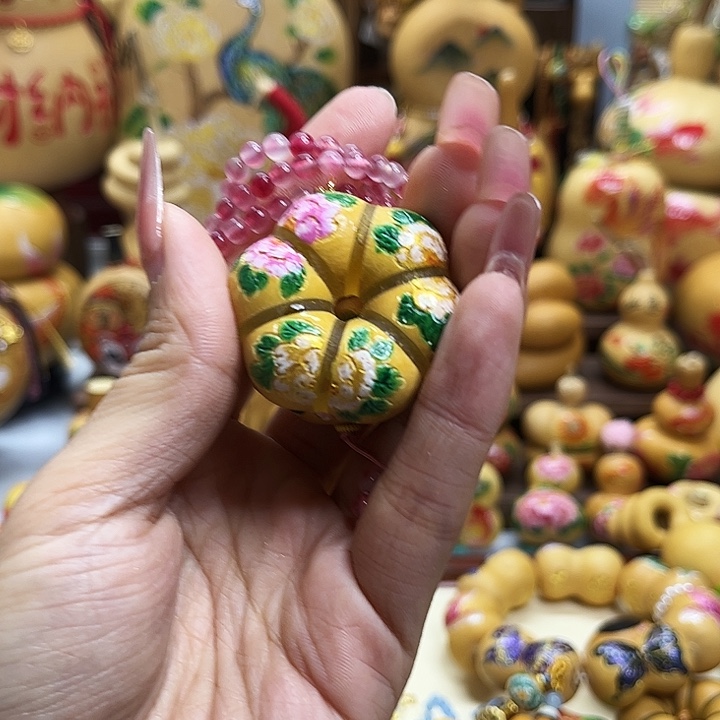 奎***木银S925纯手工磨刻葫芦