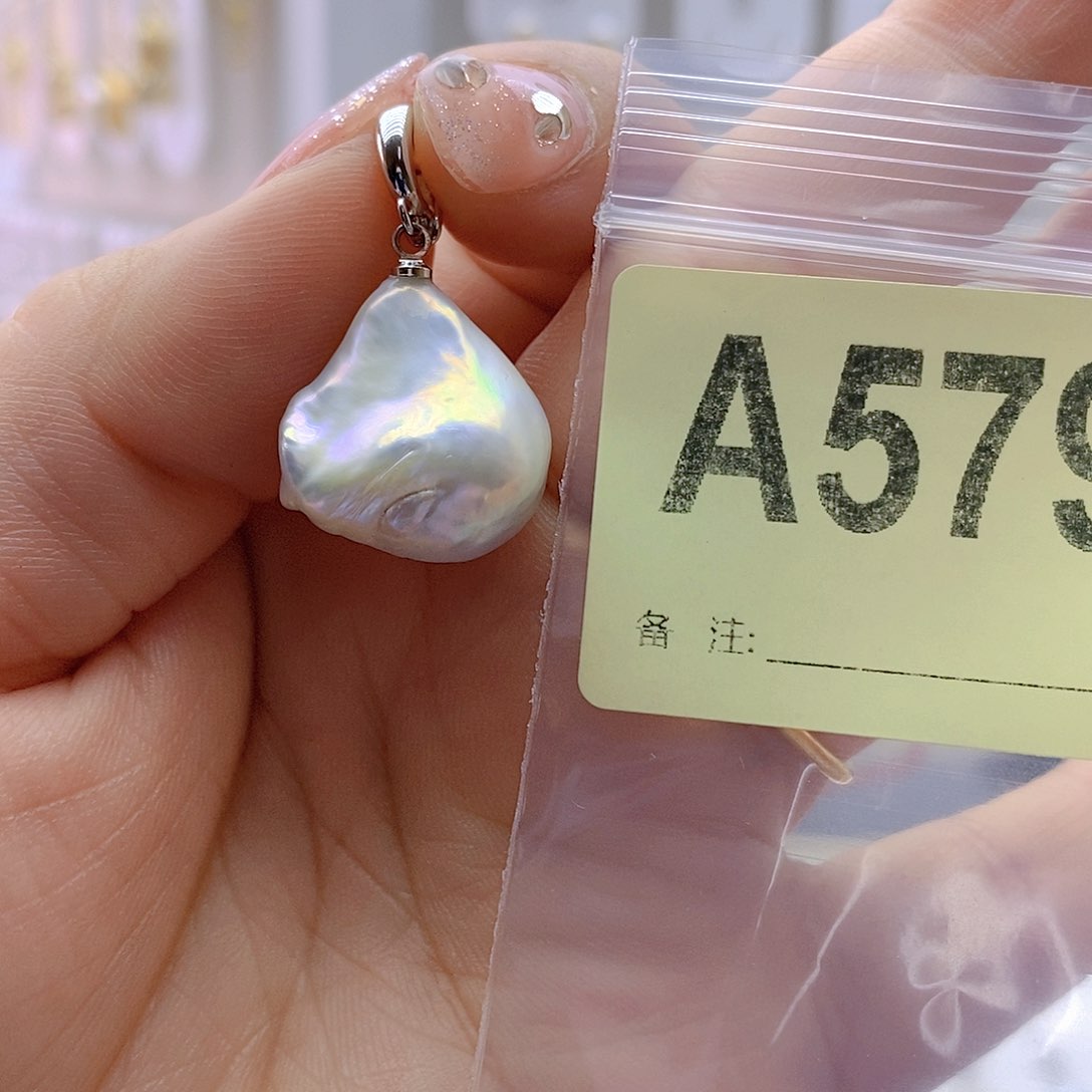 淡水珍珠颈饰银S925镶嵌