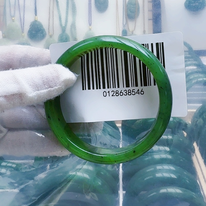 和田玉（碧玉）手镯未镶嵌59