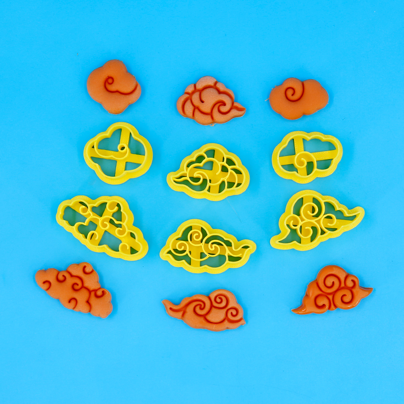 小云朵6款模具面食卡通馒头配件款磨具花饽饽花馍面食模具云朵6件