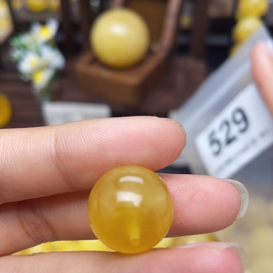 蜜蜡未镶嵌珠宝奇石粉15.6