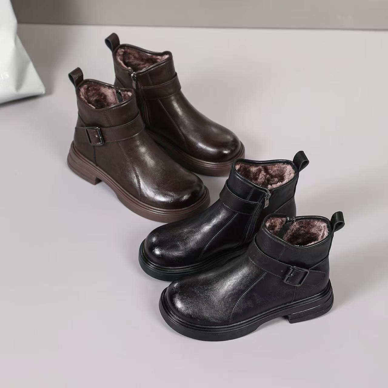 16178复古英伦风马丁靴女鞋无品牌短靴