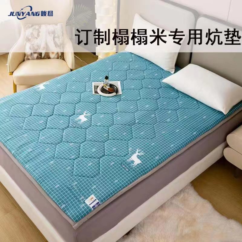 @榻榻米床垫加厚床垫羊羔毛夹棉透气全棉两用可定制尺寸床垫