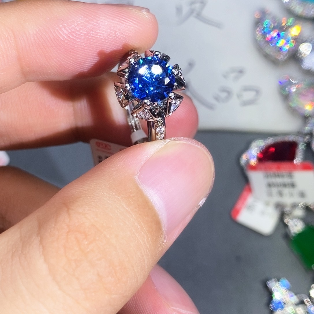 合金石英质玉戒指