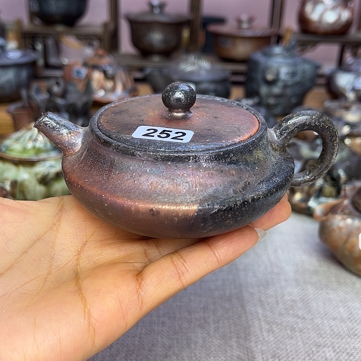 裸柴烧陶瓷手工茶器