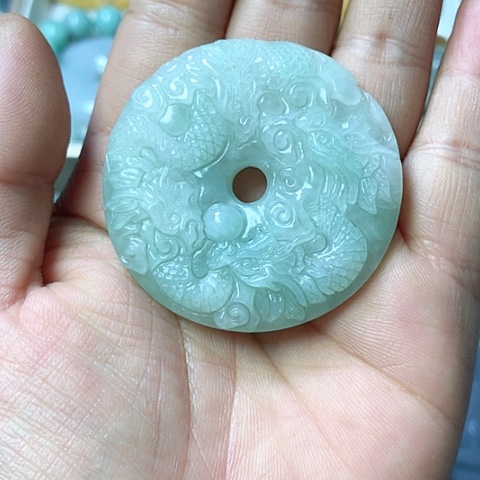 翡翠颈饰未镶嵌天然缅甸翡翠a货