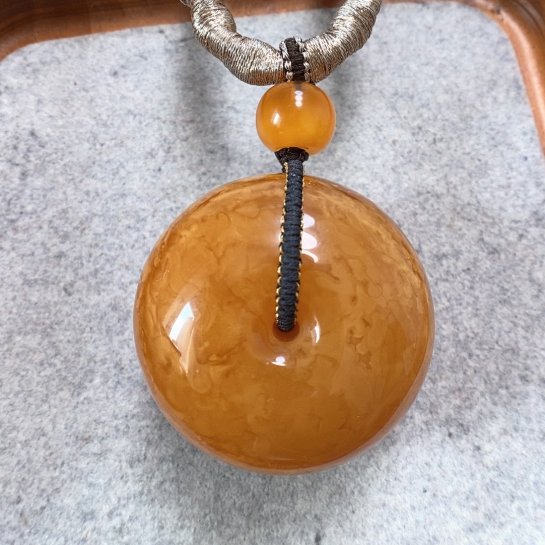 蜜蜡项链未镶嵌蜜蜡吊坠