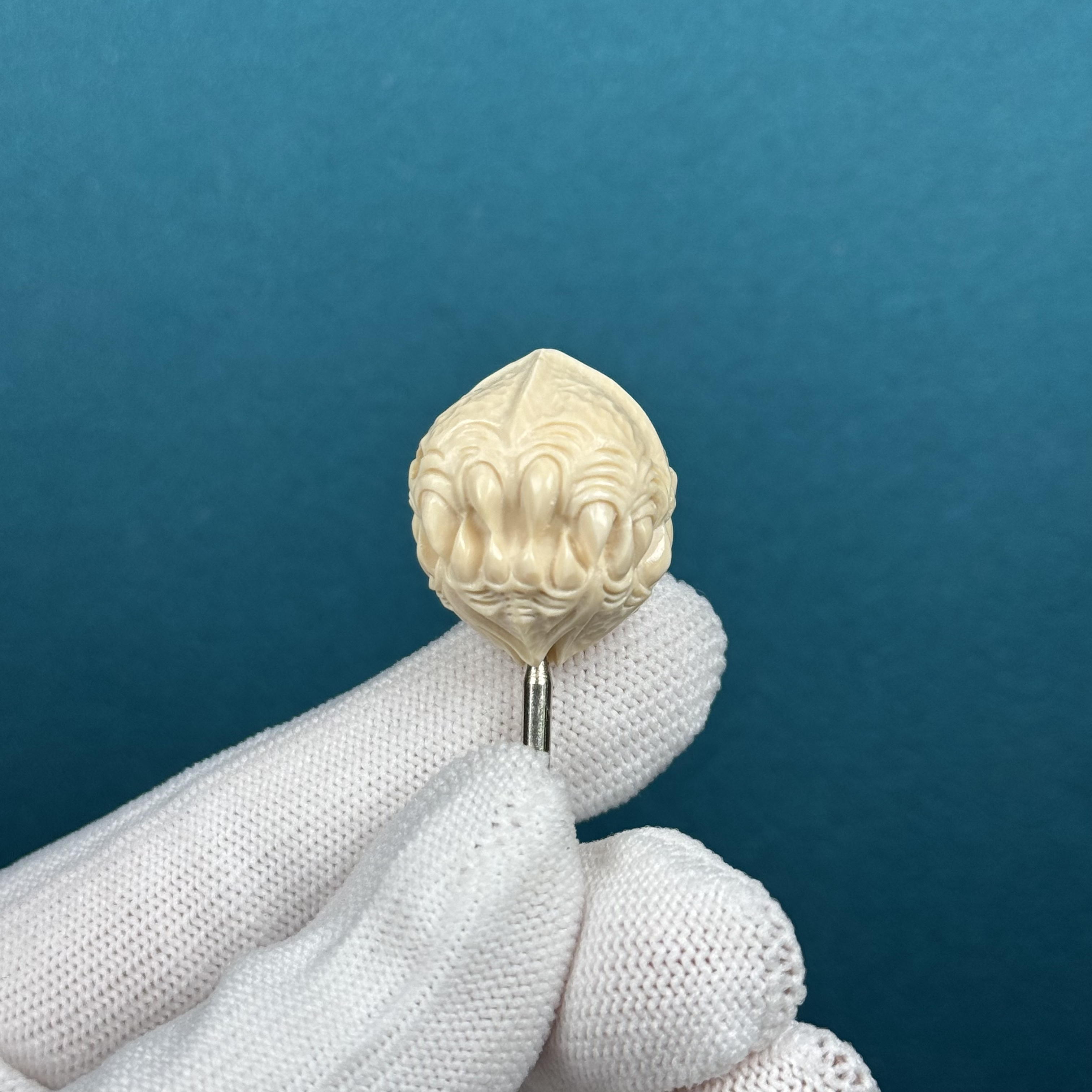 H31-08天然猛犸牙 吞噬橄榄核三通21.4*24.4mm支持复检假一罚十