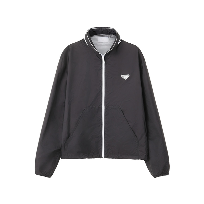 Prada普拉达 男士宽松隐藏式连帽拉链薄款夹克SGC832 1WQ9