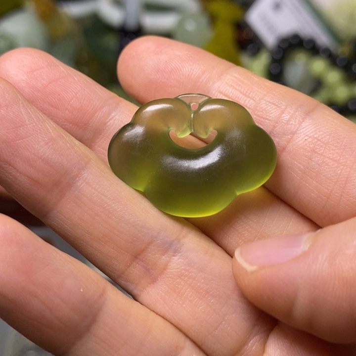 岫玉未镶嵌岫玉颈饰