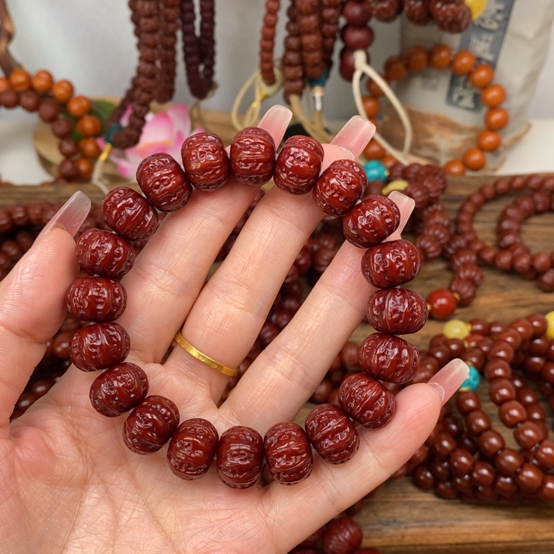 猴头核桃手串毕业八棱