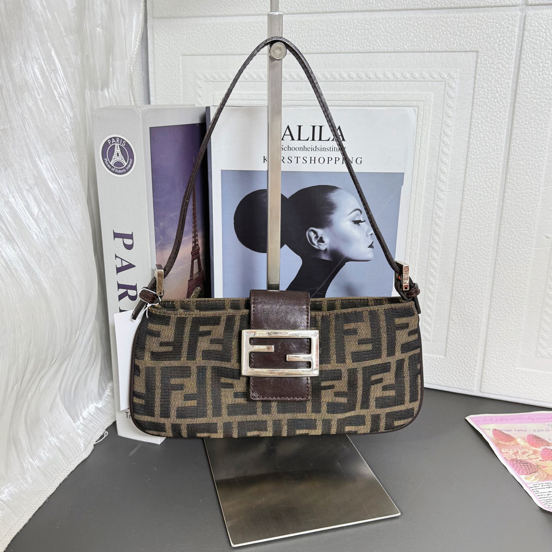 95新 FENDI/芬迪 腋下包法棍包