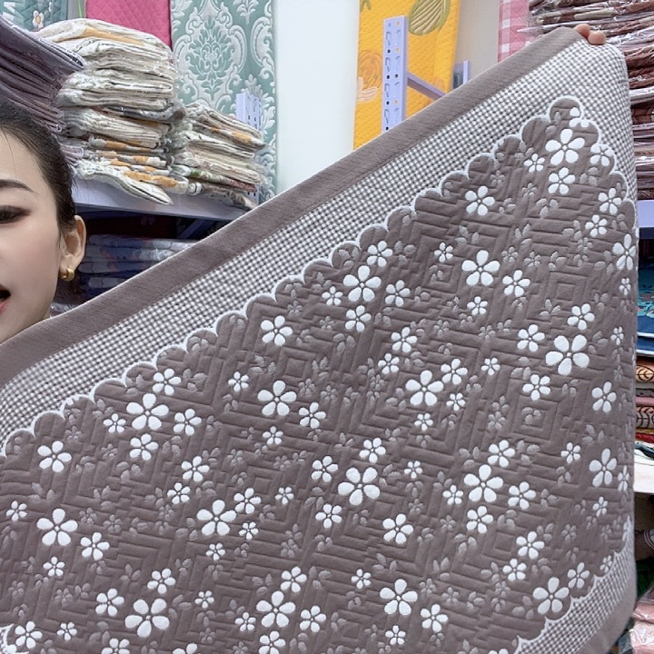 棉咖色雪花纯棉面料