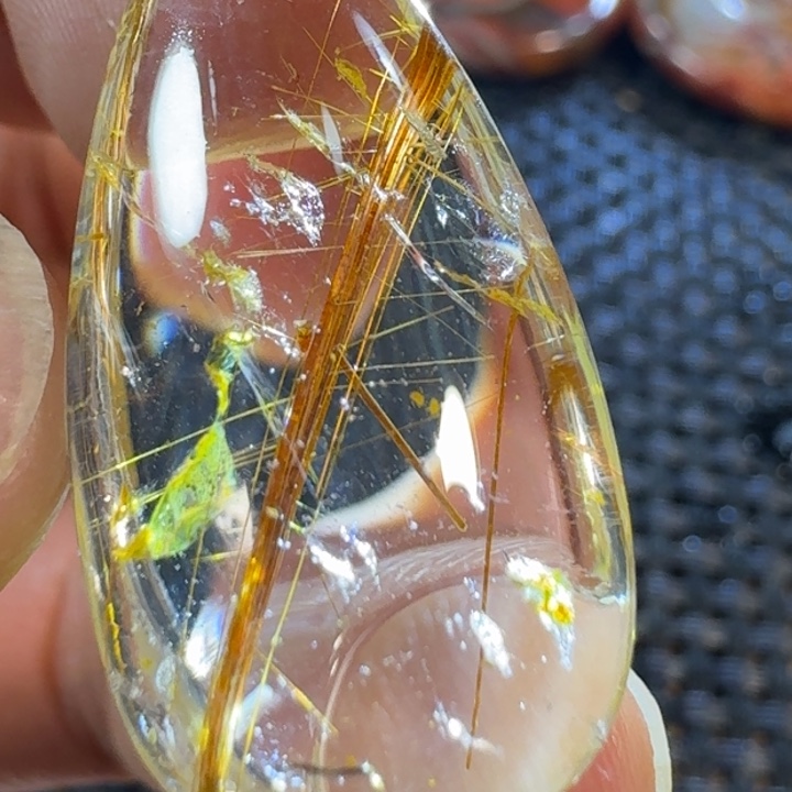 水晶吊坠(不含链)未镶嵌蓝**头