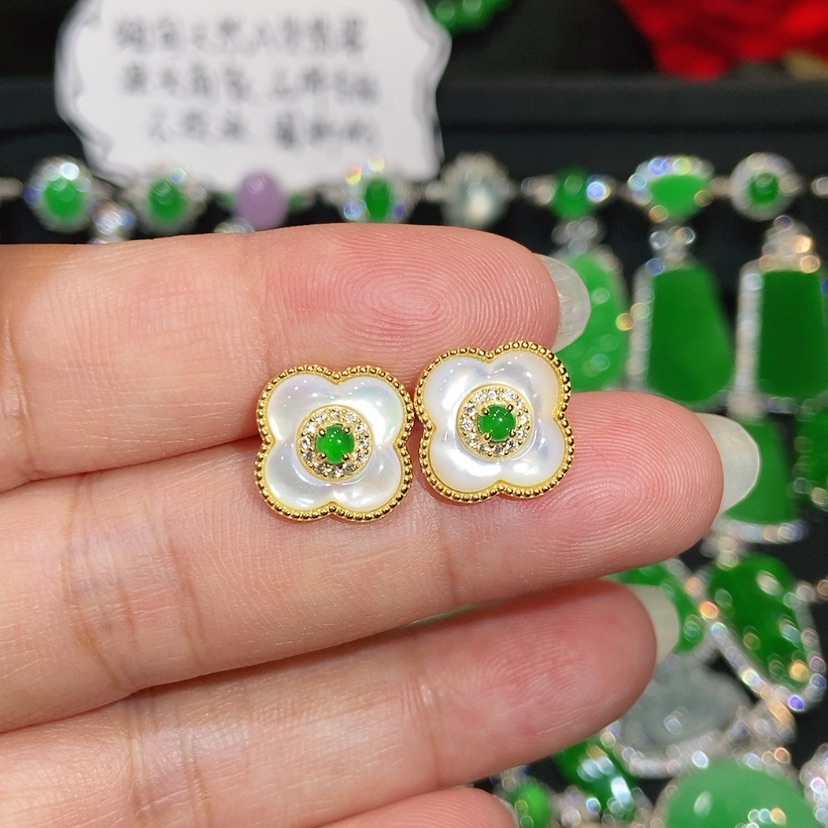 【闪购商品】未镶嵌翡翠耳饰天然翡翠