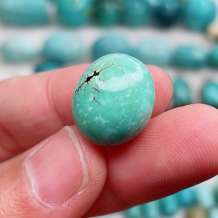 未镶嵌绿松石珠宝奇石执**手