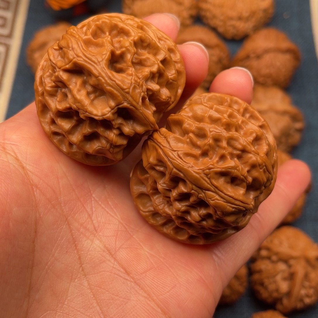 文玩核桃把件43精品球苹果