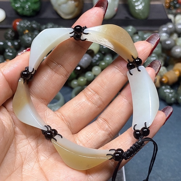 和田玉手串未镶嵌