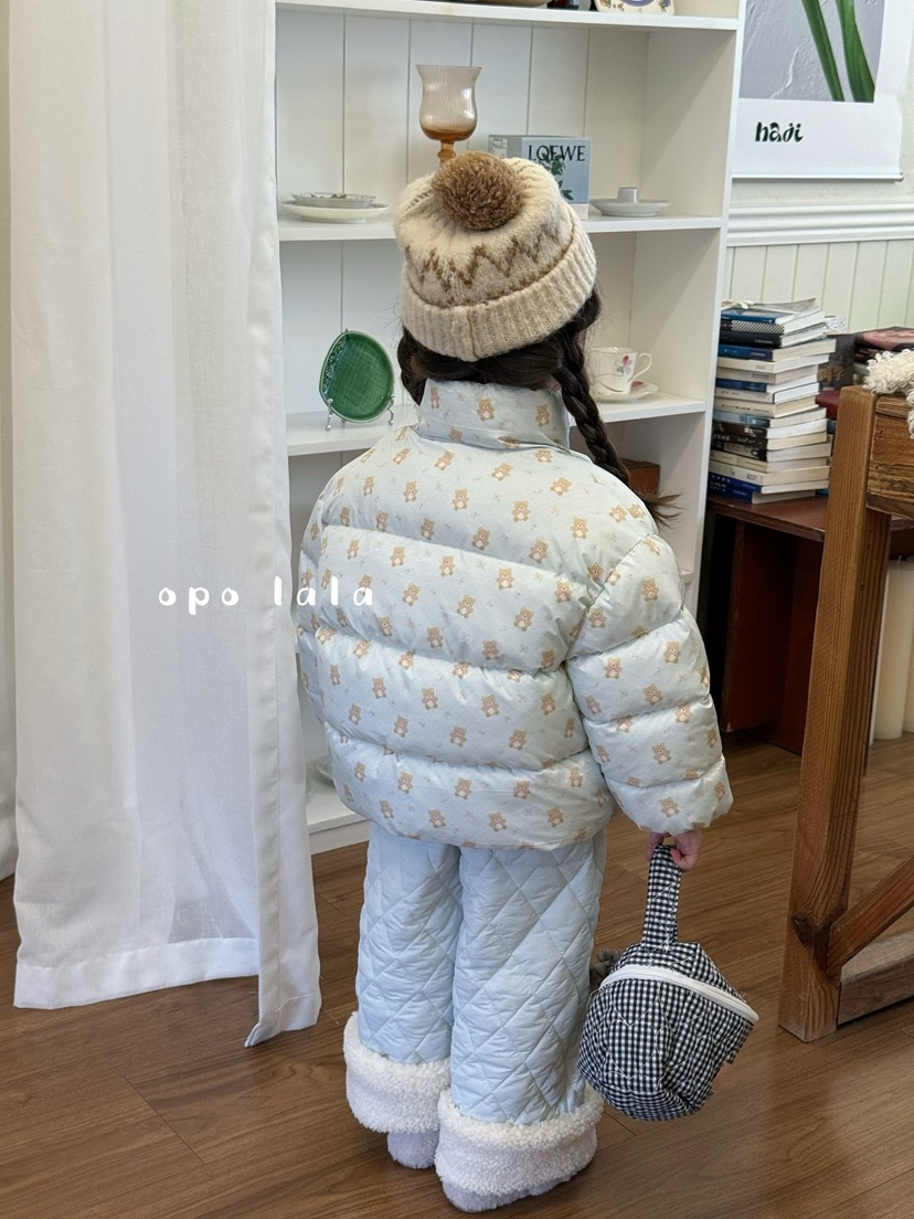 【现货】女童蓝色卡通棉裤（OPO-7071-深秋A）汉服