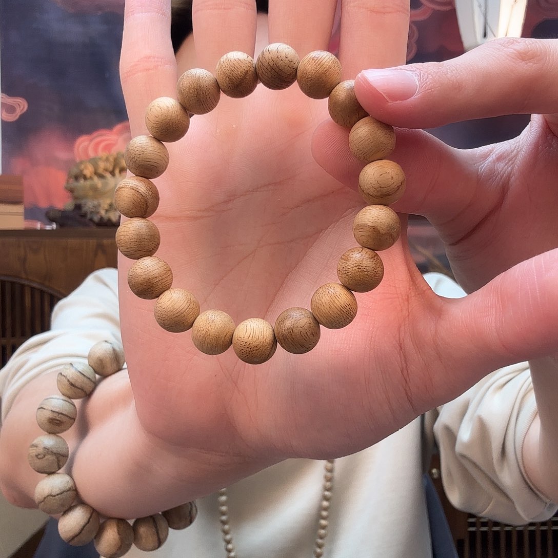 沉香手串Cl423，越南惠安土沉单圈