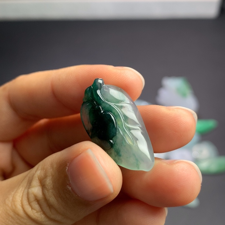 定制翡翠未镶嵌叶子
