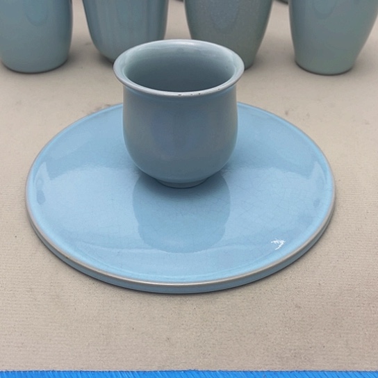 甜***子青焱汝瓷玉兰杯有瑕福利