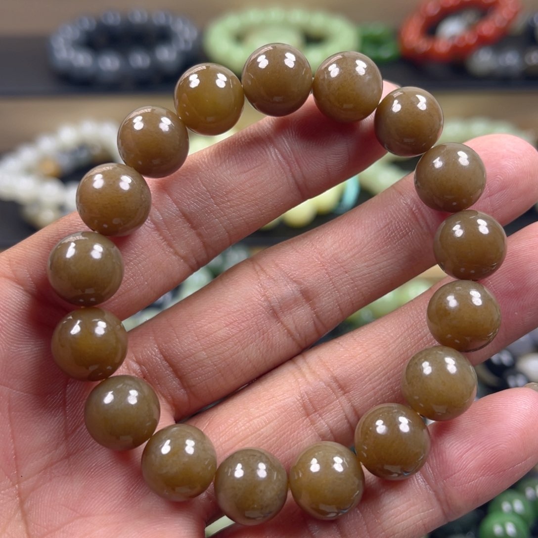 和田玉手串未镶嵌