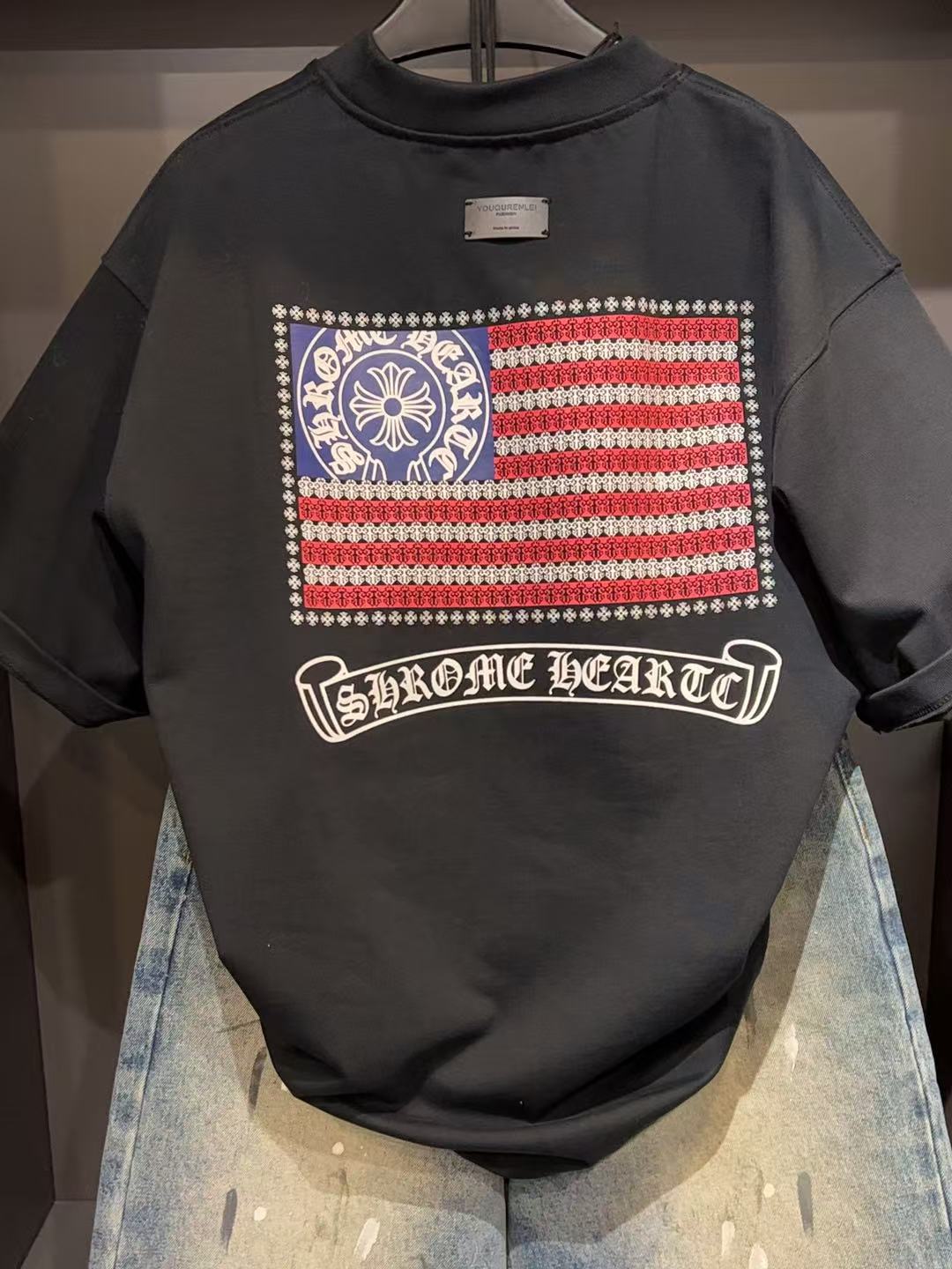 2808克家旗帜款2026早春新款重磅450克男女同款潮牌休闲慵懒风